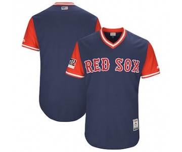 Men's Boston Red Sox Blank Majestic Navy 2018 Players' Weekend Authentic Team Jersey