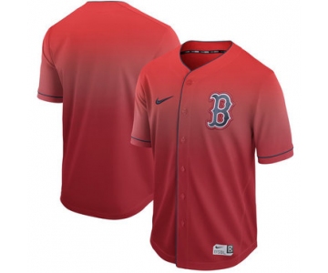 Men's Boston Red Sox Blank Red Drift Fashion Jersey