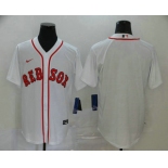 Men's Boston Red Sox Blank White Stitched MLB Cool Base Nike Jersey