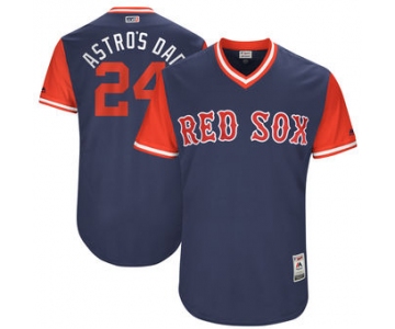 Men's Boston Red Sox David Price Astro's Dad Majestic Navy 2017 Players Weekend Authentic Jersey