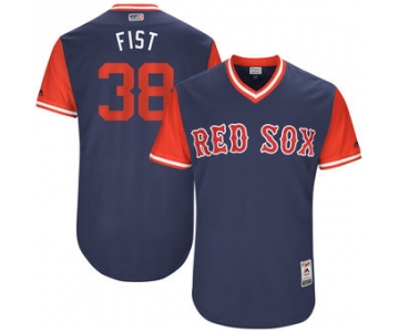 Men's Boston Red Sox Doug Fister Fist Majestic Navy 2017 Players Weekend Authentic Jersey
