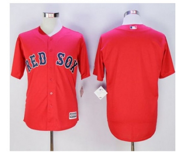 Red Sox Blank Red New Cool Base Stitched MLB Jersey