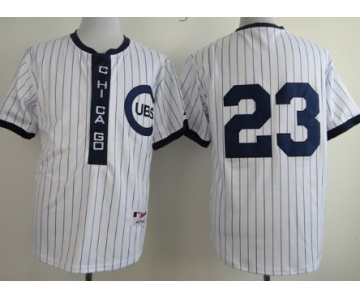 Chicago Cubs #23 Ryne Sandberg 1909 White Pullover Jersey