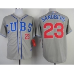 Chicago Cubs #23 Ryne Sandberg 2014 Gray Jersey