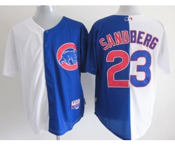 Chicago Cubs #23 Ryne Sandberg White/Blue Two Tone Jersey