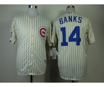 Chicago Cubs #14 Ernie Banks 1969 Cream Jersey