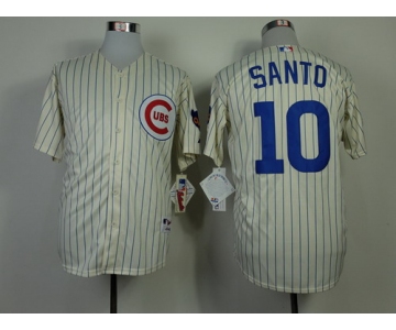 Chicago Cubs #10 Ron Santo 1969 Cream Jersey