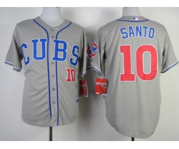 Chicago Cubs #10 Ron Santo 2014 Gray Jersey