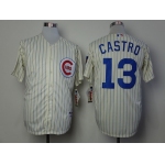 Chicago Cubs #13 Starlin Castro 1969 Cream Jersey