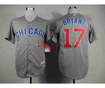 Chicago Cubs #17 Kris Bryant Gray Jersey