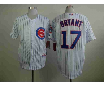 Chicago Cubs #17 Kris Bryant White Jersey