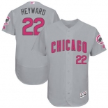 Chicago Cubs #22 Jason Heyward Grey Flexbase Authentic Collection Mother's Day Stitched MLB Jersey