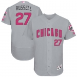 Chicago Cubs #27 Addison Russell Grey Flexbase Authentic Collection Mother's Day Stitched MLB Jersey