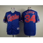 Chicago Cubs #34 Jon Lester 1994 Blue Jersey