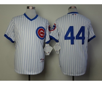 Chicago Cubs #44 Anthony Rizzo 1988 White Pullover Jersey