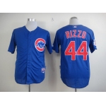 Chicago Cubs #44 Anthony Rizzo Blue Jersey