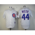 Chicago Cubs #44 Anthony Rizzo White Jersey