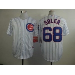 Chicago Cubs #68 Jorge Soler White Jersey