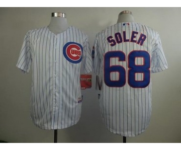 Chicago Cubs #68 Jorge Soler White Jersey