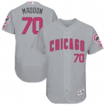 Chicago Cubs #70 Joe Maddon Grey Flexbase Authentic Collection Mother's Day Stitched MLB Jersey