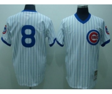 Chicago Cubs #8 Andre Dawson 1987 White Throwback Jersey