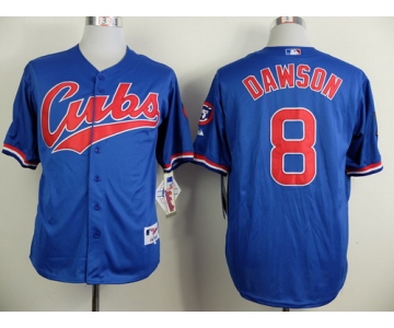 Chicago Cubs #8 Andre Dawson 1994 Blue Jersey