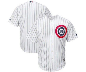 Chicago Cubs Majestic 2017 Stars & Stripes Cool Base Team White Jersey