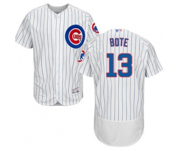 Cubs #13 David Bote White Flexbase Authentic Collection Stitched Baseball Jersey