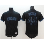 Cubs #44 Anthony Rizzo Black Fashion Flexbase Authentic Collection Stitched MLB Jersey