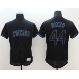 Cubs #44 Anthony Rizzo Black Fashion Flexbase Authentic Collection Stitched MLB Jersey