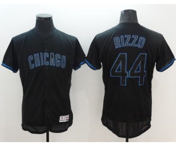 Cubs #44 Anthony Rizzo Black Fashion Flexbase Authentic Collection Stitched MLB Jersey