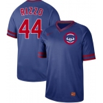 Cubs #44 Anthony Rizzo Royal Authentic Cooperstown Collection Stitched Baseball Jersey