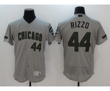Men Chicago Cubs 44 Rizzo Grey Elite 2021 MLB Jerseys