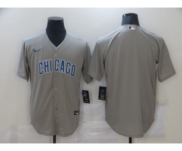 Men Chicago Cubs Blank Grey Game Nike MLB Jerseys