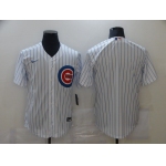 Men Chicago Cubs Blank White Game Nike MLB Jerseys