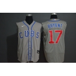 Men's Chicago Cubs #17 Kris Bryant Grey 2020 Cool and Refreshing Sleeveless Fan Stitched MLB Nike Jersey