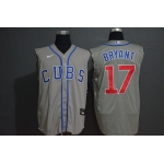 Men's Chicago Cubs #17 Kris Bryant Grey Road 2020 Cool and Refreshing Sleeveless Fan Stitched MLB Nike Jersey