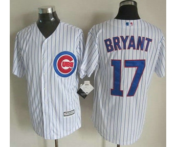 Men's Chicago Cubs #17 Kris Bryant Home White 2015 MLB Cool Base Jersey