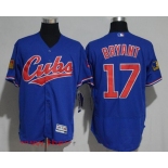 Men's Chicago Cubs #17 Kris Bryant Royal Blue 1994 Turn Back The Clock Stitched MLB Majestic Flex Base Jersey