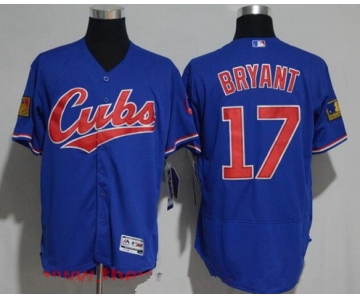Men's Chicago Cubs #17 Kris Bryant Royal Blue 1994 Turn Back The Clock Stitched MLB Majestic Flex Base Jersey