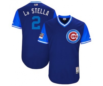 Men's Chicago Cubs 2 Tommy La Stella La Stella Majestic Royal 2018 Players' Weekend Authentic Jersey