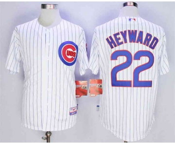 Men's Chicago Cubs #22 Jason Heyward White Cool Base Jersey