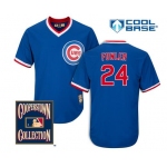 Men's Chicago Cubs #24 Dexter Fowler Royal Blue Pullover 1994 Cooperstown Collection Cool Base Jersey