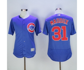 Men's Chicago Cubs #31 Greg Maddux Retired Royal Blue 2016 Flexbase Majestic Baseball Jersey