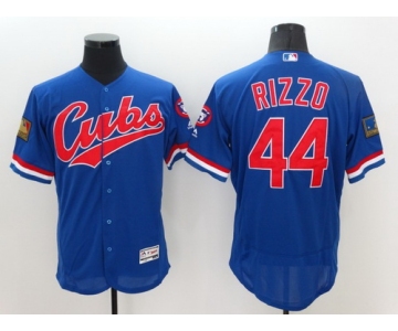 Men's Chicago Cubs #44 Anthony Rizzo Blue Flexbase Majestic 1994 Collection Jersey