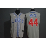 Men's Chicago Cubs #44 Anthony Rizzo Grey 2020 Cool and Refreshing Sleeveless Fan Stitched MLB Nike Jersey