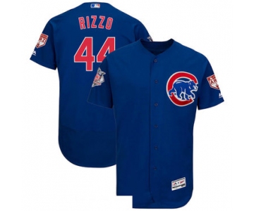 Men's Chicago Cubs 44 Anthony Rizzo Royal 2019 Spring Training Flexbase Jersey