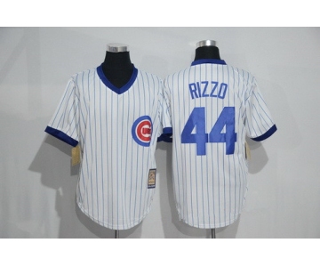 Men's Chicago Cubs #44 Anthony Rizzo Stitched MLB 1988 Majestic Cool Base Cooperstown Collection Player Jersey