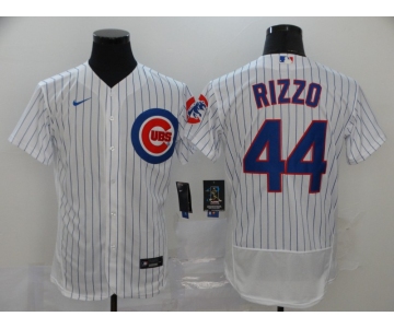 Men's Chicago Cubs #44 Anthony Rizzo White Home Stitched MLB Flex Base Nike Jersey