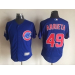 Men's Chicago Cubs #49 Jake Arrieta Blue 2016 Flexbase Majestic Baseball Jersey